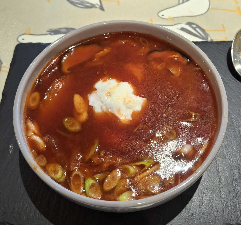 Miso Soup with Kimchi