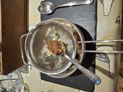 Muddling the Miso Paste.