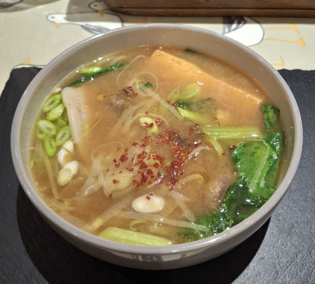 Tonjiru. With Gochugaru seasoning.