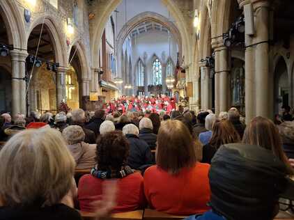 Bradford Cathedral Christmas Carol service.