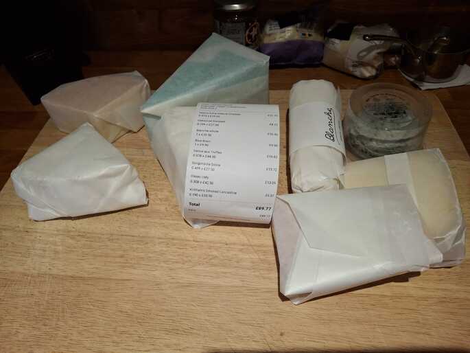 The unnecessarily MASSIVE cheese board.