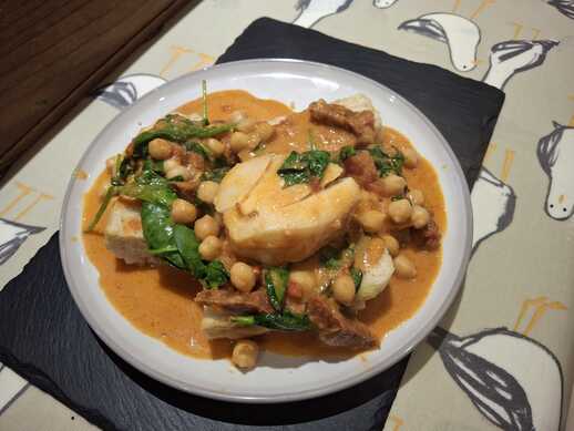 Weird Spanish & Thai Cod and Chorizo Stew