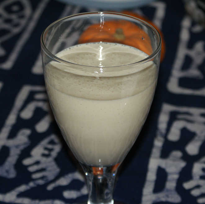 Banana, Sesame, Maple Soy Smoothie