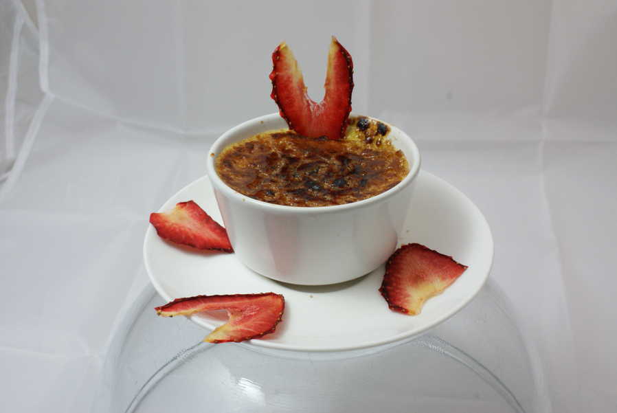 Rhubarb Creme Brulee