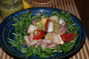 Melon And Ham Salad