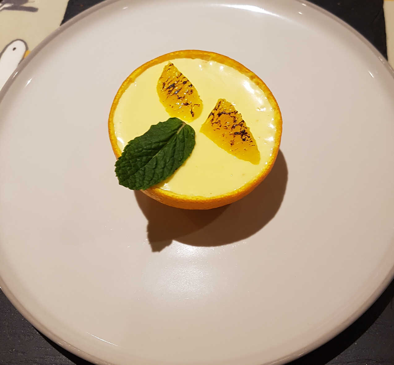 Orange Posset. Presented.