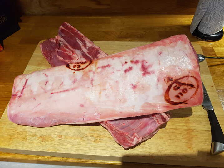 De-bagged loin of lamb