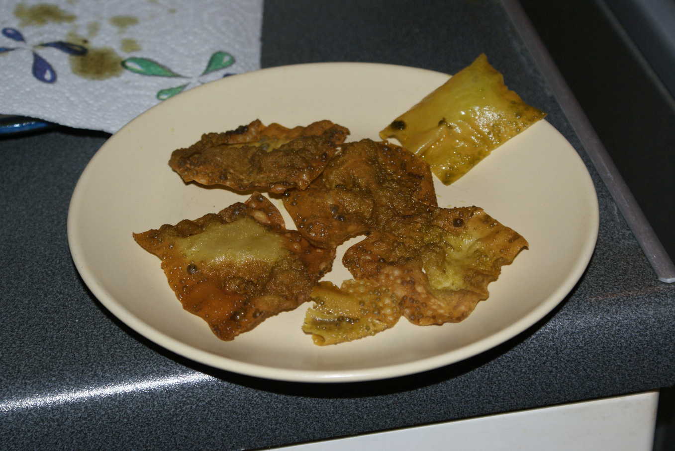 Fried Filo Squares