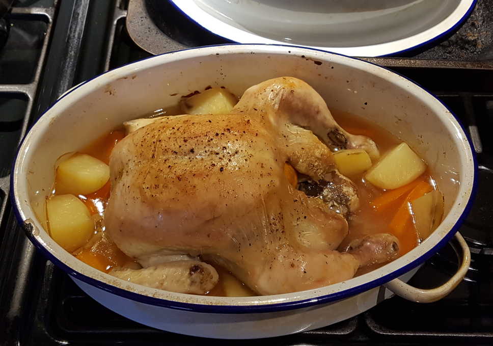 Slow Roast Chicken with Vegetables