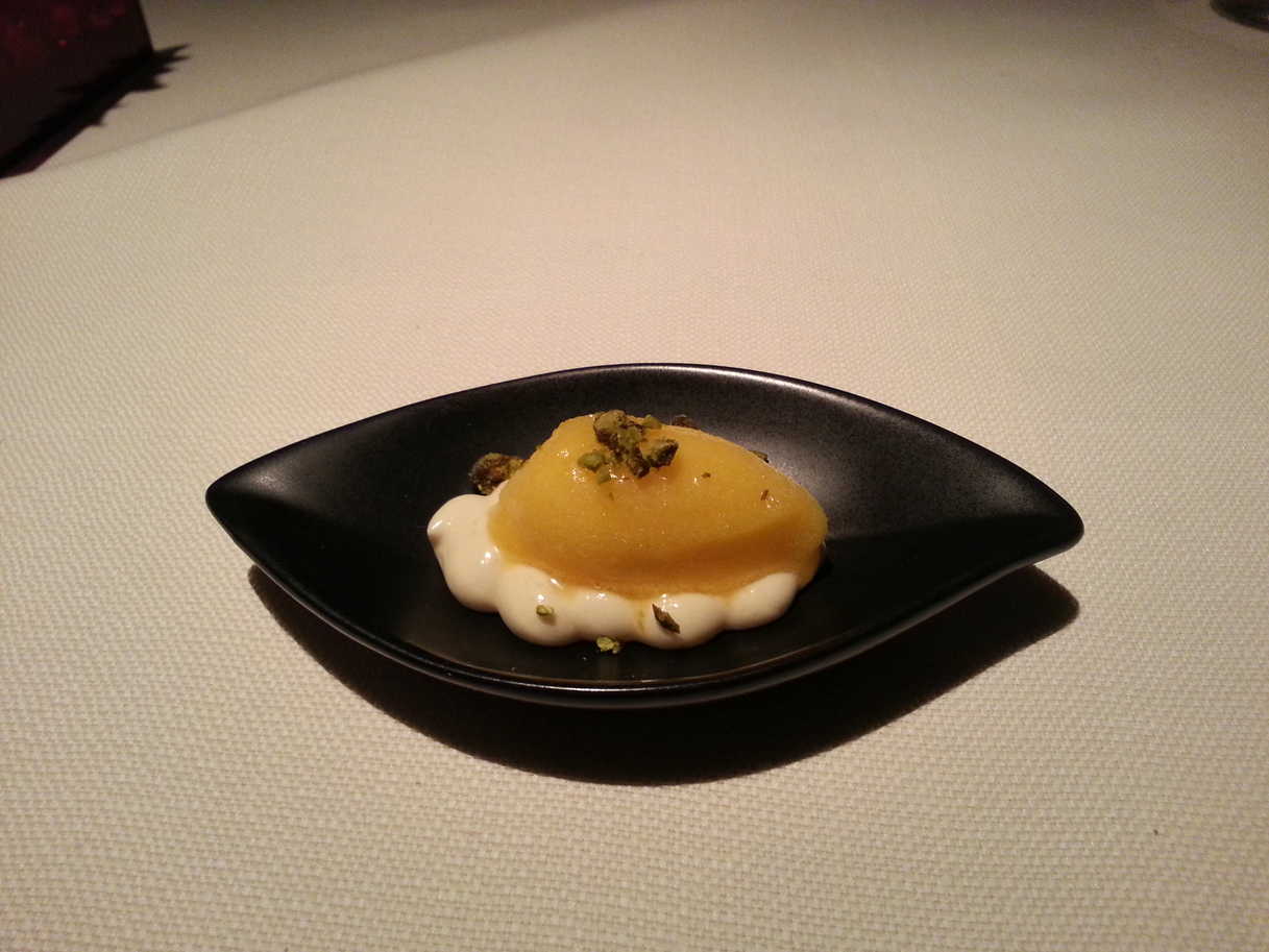 Mango Sorbet Amuse-Bouche