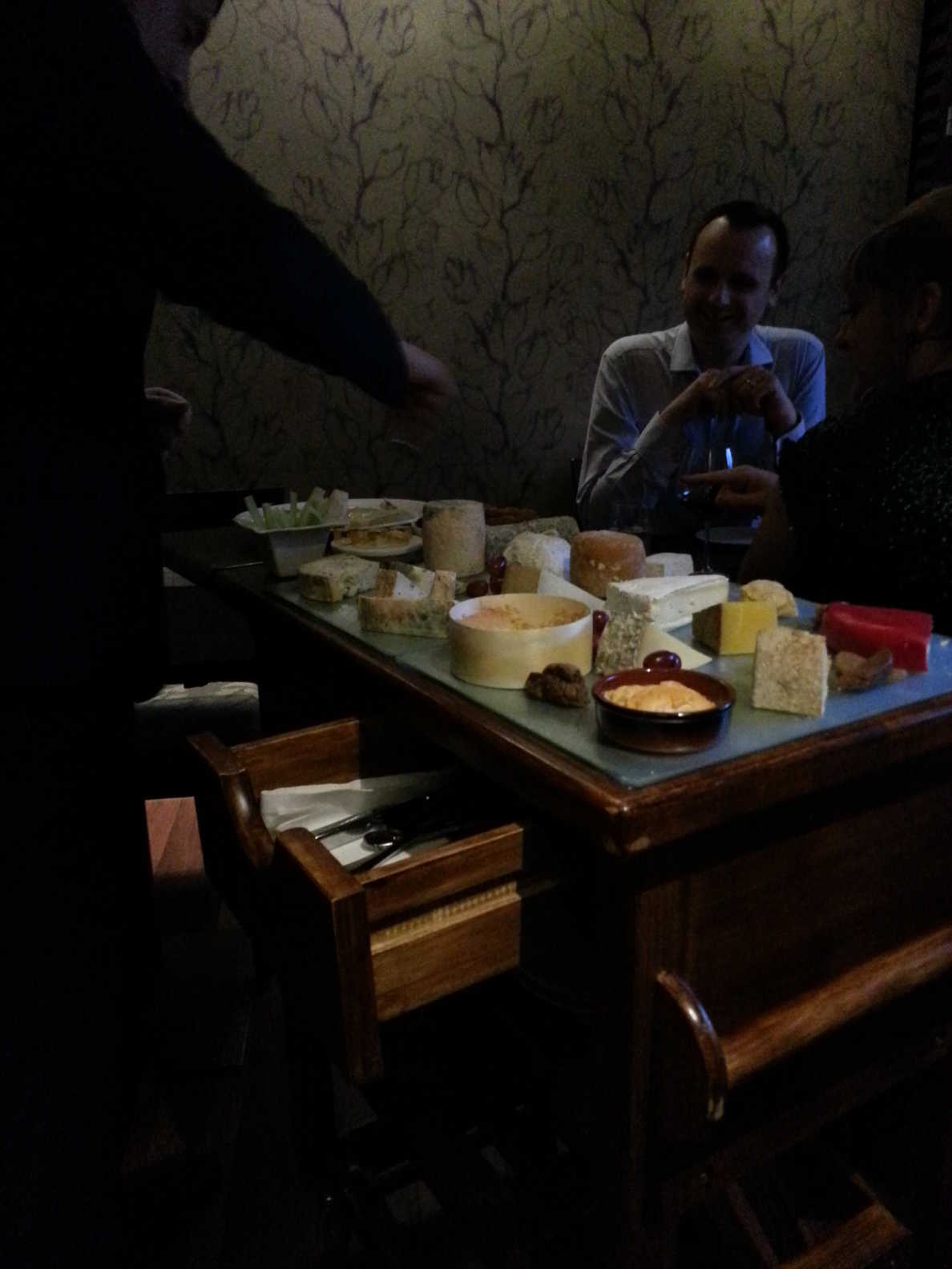 Cheese trolley.